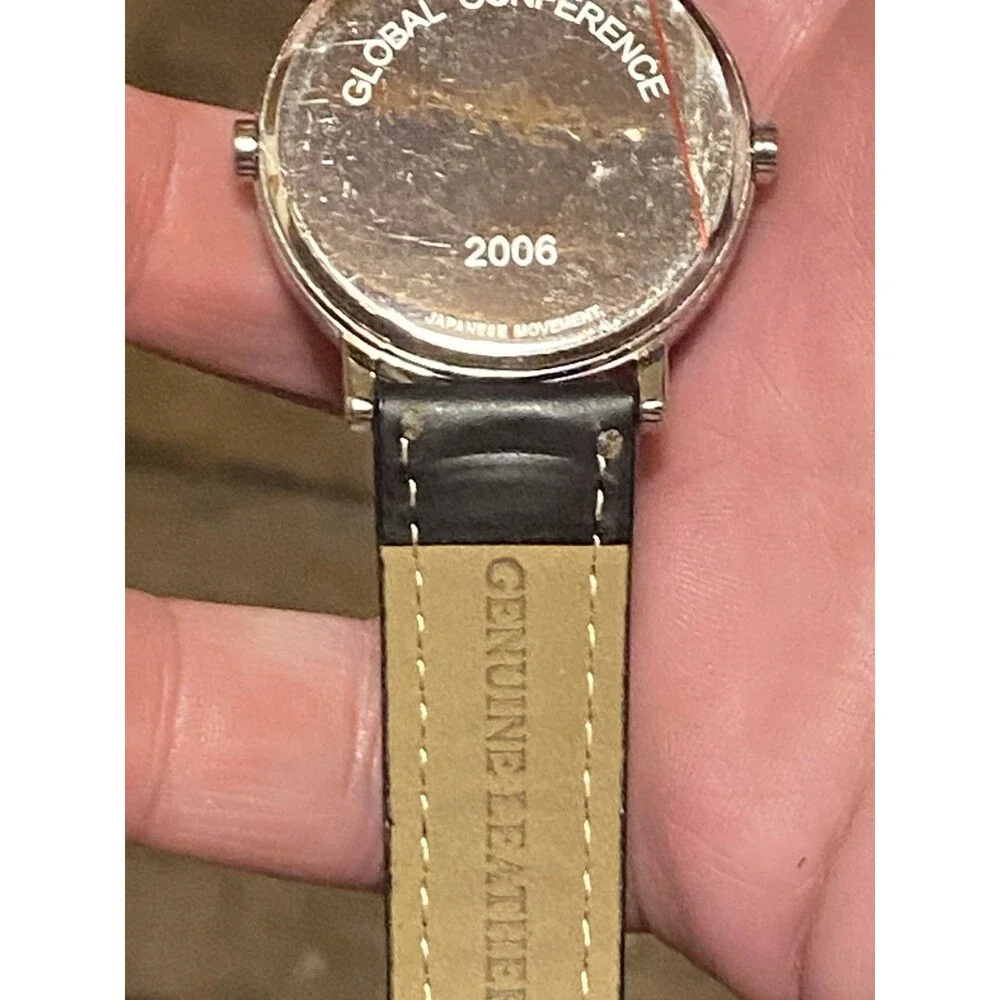Mizkan Global Conference 2006 Dual Time Zone Watch Japanese Movt World Map Promo